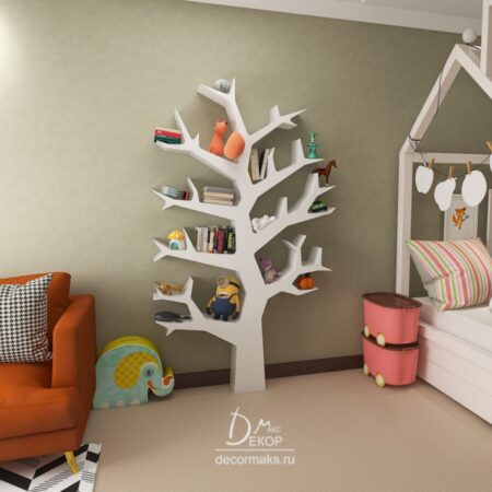 книжное дерево в детскую комнату в москве